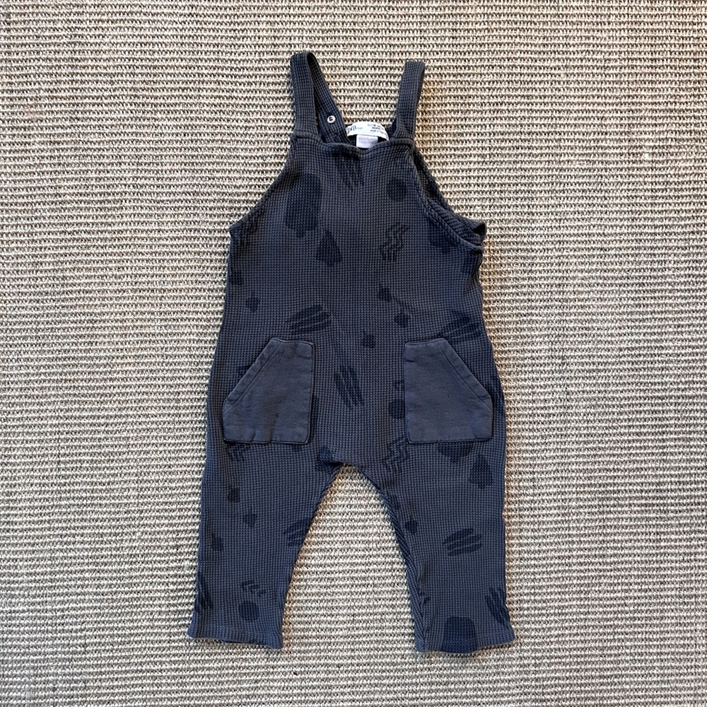 Zara Baby coveralls overalls waffle knit size 18-24 months